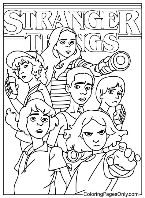 stranger things ausmalbilder max|Stranger Things Coloring Pages. Top Collection. Print。